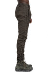MD75 | SS26 - Woven Stretch Linen Pants, Military Resin MD13277L