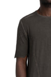 MD75 | SS26 - Lightweight silk blend t-shirt, Military green MD13262