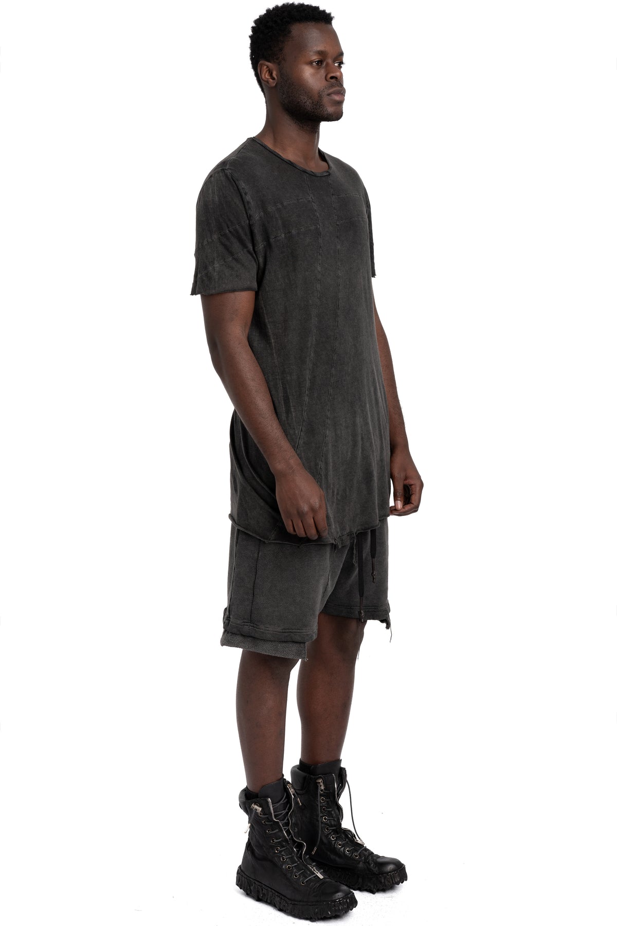 MD75 | SS26 - Super Lightweight Cotton Scar Stitch T-Shirt, Antra Wash MD13259