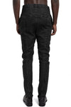 MD75 | SS26 - Linen stretch trousers, Black wash MD13276L