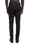 MD75 | SS26 - Linen stretch trousers, Black wash MD13276L