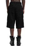 Structured linen blend Bermuda shorts