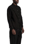 Linen Wrap Panel Shirt
