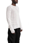 Lightweight knit sweater, White
