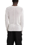 Lightweight knit sweater, White