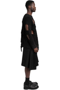 Comme des Garçons Homme Plus |  SS26 - Cut-out knit sweater, N002