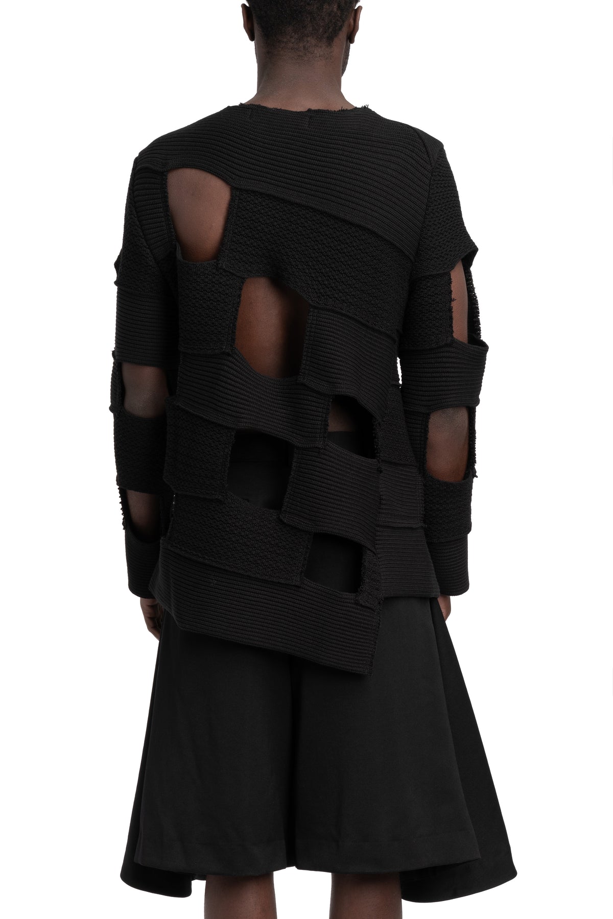 Comme des Garçons Homme Plus |  SS26 - Cut-out knit sweater, N002