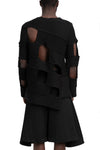 Comme des Garçons Homme Plus |  SS26 - Cut-out knit sweater, N002