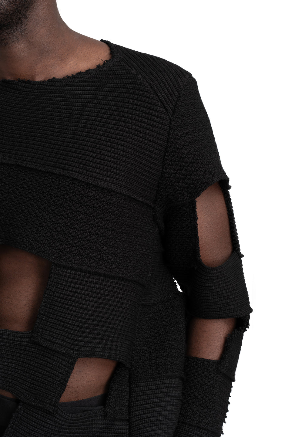 Cut-Out Knit Sweater