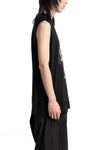 Julius_7 | SS26 - Printed Sleeveless T-Shirt, Black 937CPM3