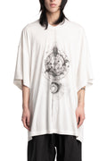Oversized Print T-Shirt, White
