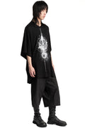 Julius_7 | SS26 - Oversized Print T-Shirt, Black 937CPM1