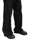 Julius_7 | SS26 - Articulated Draped Jacquard Trousers, 937PAM26