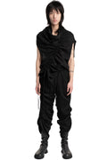 Julius_7 | SS26 - Articulated Draped Jacquard Trousers, 937PAM26