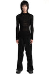 Julius_7 | SS26 - Lace Jacquard Mock Neck Sweater, 937CUM5