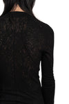 Julius_7 | SS26 - Lace Jacquard Mock Neck Sweater, 937CUM5