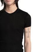 Julius_7 | SS26 - Silk Mix Crewneck Lightweight T-Shirt Black 937CUM26
