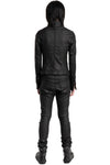 Julius_7 | SS26 - Slim Fit Zip Up Coated Denim Jacket, 937BLM2
