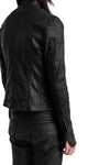 Julius_7 | SS26 - Slim Fit Zip Up Coated Denim Jacket, 937BLM2