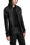 Julius_7 | SS26 - Coated Cotton Zip Hooded Sweater, 937CUM2-C