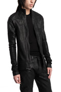 Julius_7 | SS26 - Coated Cotton Zip Hooded Sweater, 937CUM2-C
