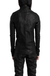 Julius_7 | SS26 - Coated Cotton Zip Hooded Sweater, 937CUM2-C