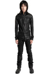 Julius_7 | SS26 - Coated Cotton Zip Hooded Sweater, 937CUM2-C
