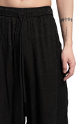 Julius_7 | SS26 - Wide Cropped Jacquard Culotte Trousers, 937PAM13