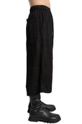 Julius_7 | SS26 - Wide Cropped Jacquard Culotte Trousers, 937PAM13