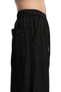 Julius_7 | SS26 - Wide Cropped Jacquard Culotte Trousers, 937PAM13