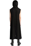 Julius_7 | SS26 - Draped Sleeveless Longline Jacquard Vest, 937VEM1