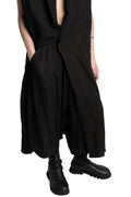 Julius_7 | SS26 - Wide Cropped Jacquard Culotte Trousers, 937PAM13
