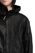 Isaac Sellam | SS26 - Hooded Membrane Leather Jacket, PREVENANT