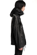 Isaac Sellam | SS26 - Hooded Membrane Leather Jacket, PREVENANT