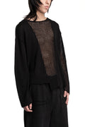 Professor.E | SS26 - Open Knit Panel Sweater, 26SS-PE-KT-01