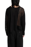 Professor.E | SS26 - Open Knit Panel Sweater, 26SS-PE-KT-01