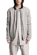69 by Isaac Sellam | SS26 - Anatomical Pattern Structure Cotton Bomber Jacket, Alu ANATOMIQUE