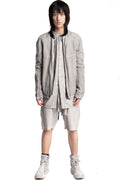 69 by Isaac Sellam | SS26 - Anatomical Pattern Structure Cotton Bomber Jacket, Alu ANATOMIQUE