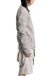 69 by Isaac Sellam | SS26 - Anatomical Pattern Structure Cotton Bomber Jacket, Alu ANATOMIQUE