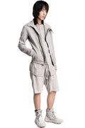 69 by Isaac Sellam | SS26 - Structured cotton high neck jacket, Alu ASYMETRIQUE