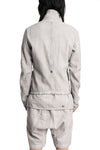69 by Isaac Sellam | SS26 - Structured cotton high neck jacket, Alu ASYMETRIQUE