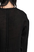 SAN263-1 | SS26 - Woven Linen Raw Sweater, SS26-0505