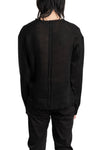 SAN263-1 | SS26 - Woven Linen Raw Sweater, SS26-0505