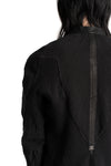 69 by Isaac Sellam | SS26 - Anatomical Pattern Structure Cotton Bomber Jacket, Black ANATOMIQUE