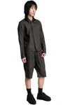 Blackmerle | SS26 - Ink-Coated Flax Trousers, 261-B01-500IC