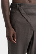 Raw silk pants