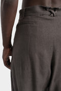 Raw silk pants