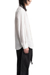 Forme D'Expression | SS26 - Crinkled Cotton Dapper Shirt, White US037-F03E