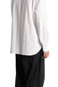 Forme D'Expression | SS26 - Crinkled Cotton Dapper Shirt, White US037-F03E