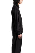 Andrea Ya'aqov | SS26 - Oversized cotton shirt, Black 26MGUW16